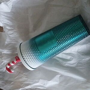 NIB Starbucks Disney tumbler, candy cane